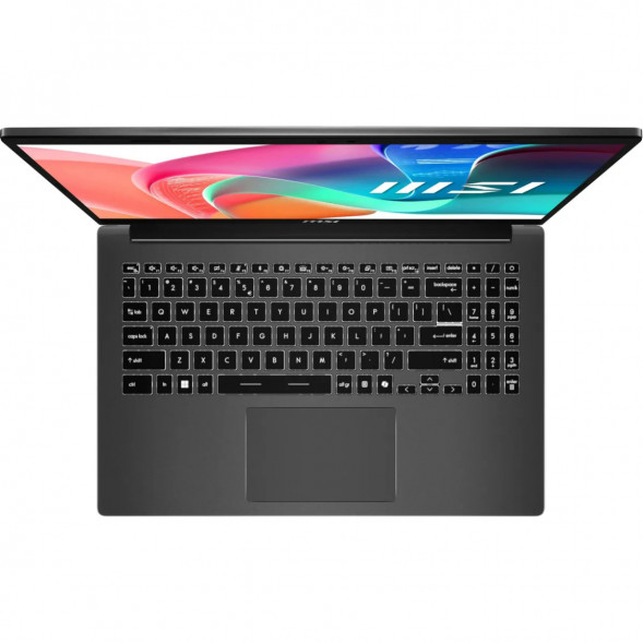 Ноутбук MSI Modern 15 F1MXG-1280RU (15.6&amp;quot;, IPS, Intel Core 7 150U, 10 ядер, 16 ГБ DDR5, SSD 512 ГБ, Intel Iris Xe Graphics, Windows 11), чёрный в Вологде
