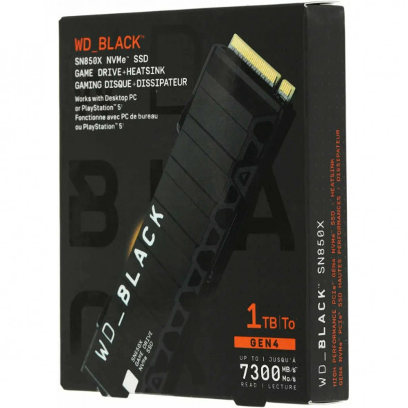 SSD накопитель Western Digital WD Black SN850X NVMe, 1TB (WDS100T2XHE) в Вологде