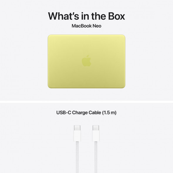 Ноутбук Apple MacBook Neo MHFD4 (A18 Pro 5-Core GPU, 8/256GB), Желтый/Citrus в Вологде