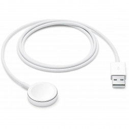 Кабель Apple USB с магнитным креплением для зарядки Apple Watch, 1 м, белый (MX2E2)