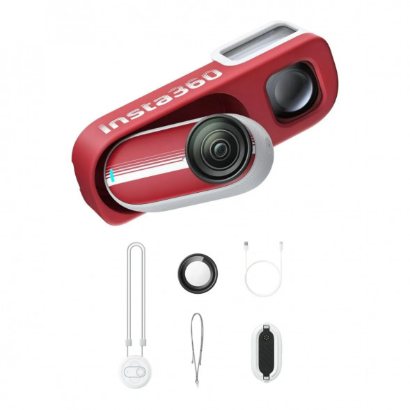 Экшн-камера Insta360 Go 3S Retro Bundle Special Edition 64ГБ, Red в Вологде