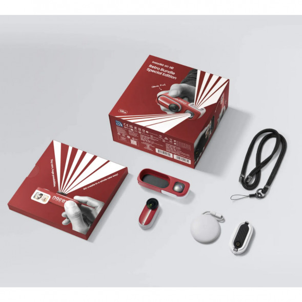 Экшн-камера Insta360 Go 3S Retro Bundle Special Edition 64ГБ, Red в Вологде