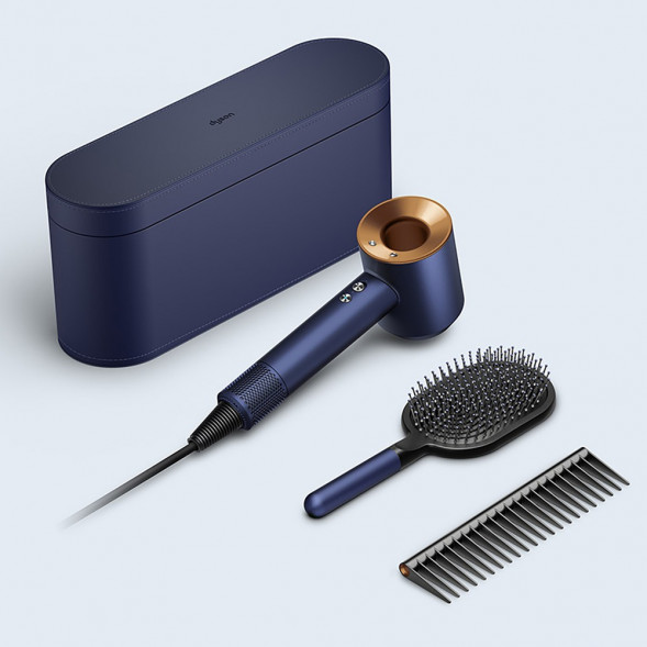 Фен Dyson Supersonic HD07 с набором расчесок, синий/медный в Вологде